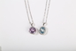 Round Multicolor Gemstone Pendant 925 Sterling Silver Pendant Necklace Jewelry For Women