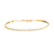 VS Clarity 18K Gold Diamond Bangle 0.23ct Extension Chain Contrast Color Series